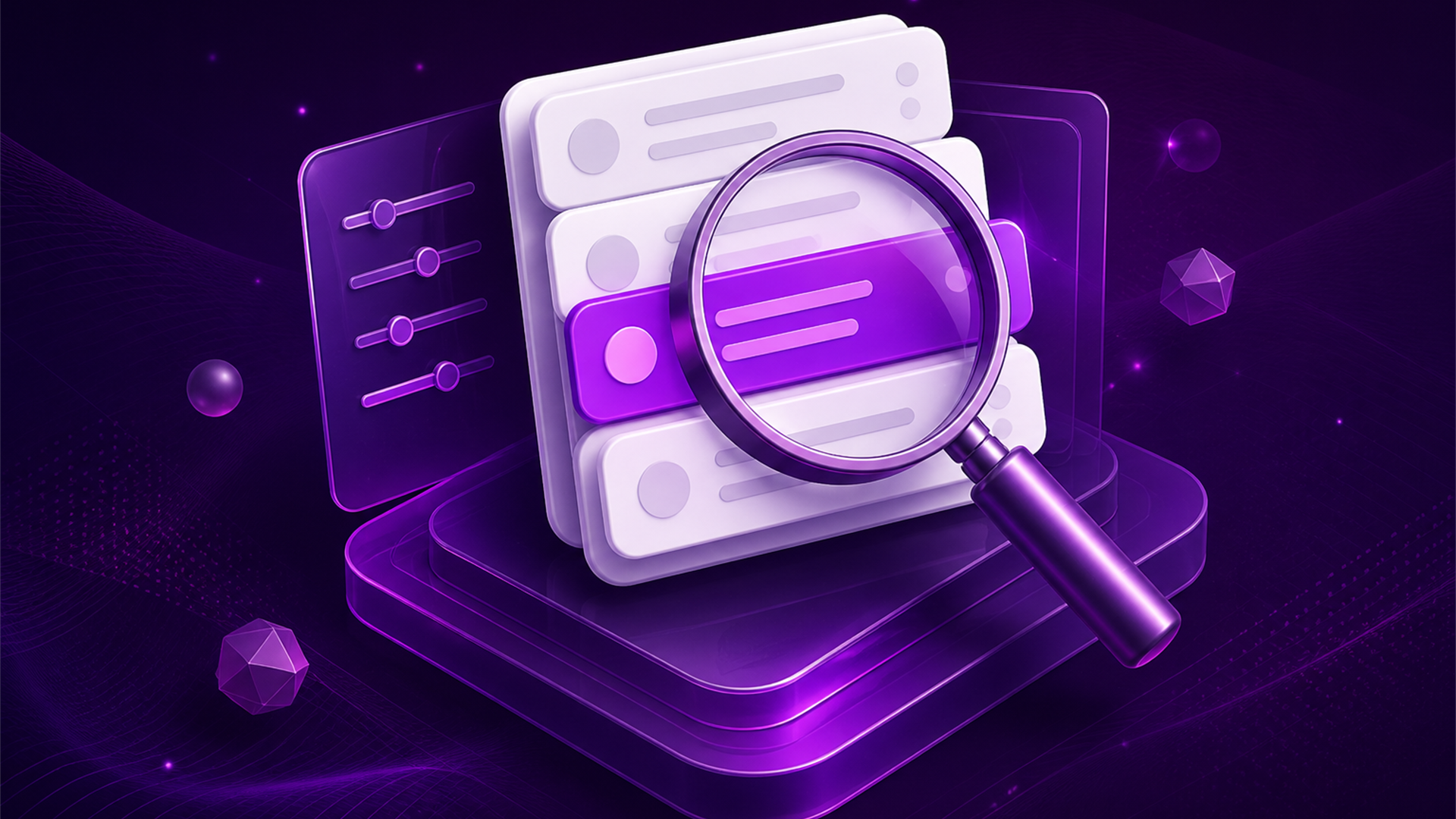 Editorial illustration of a magnifying glass over a stack of ticket cards.