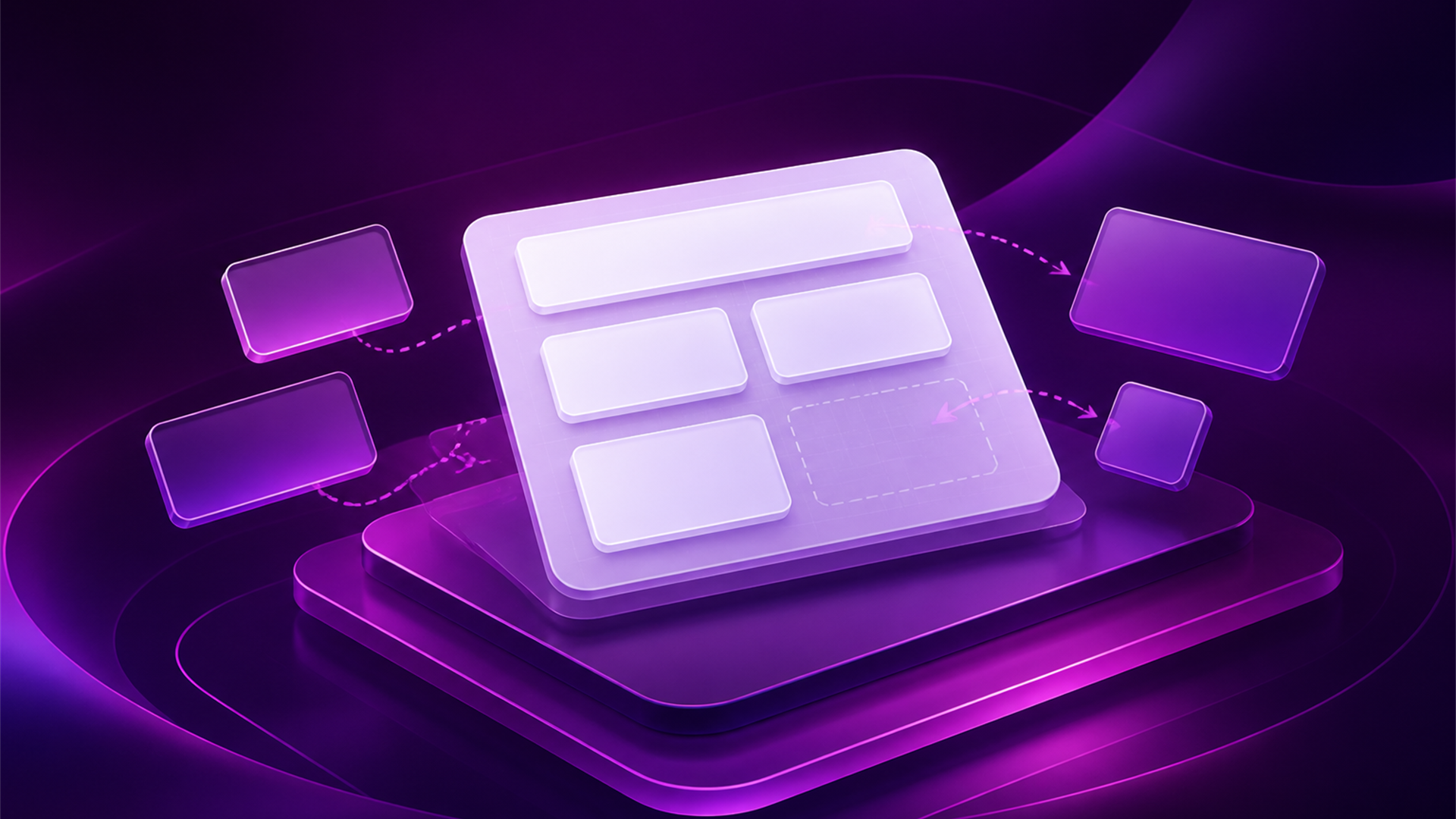 Editorial illustration of field blocks being placed on a task layout.